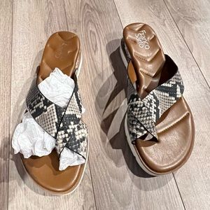 Franco  Sarta leather sandals.